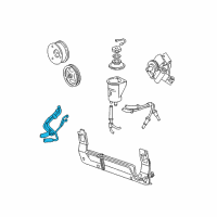 OEM 1999 Ford Mustang Upper Return Hose Diagram - XR3Z-3A713-AA