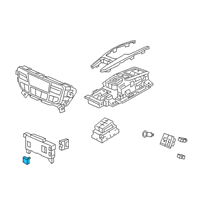 OEM 2017 Acura MDX Outlet Assembly, A.C. (Deep Black) Diagram - 38520-TG7-A01ZB