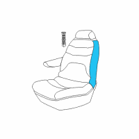 OEM 2004 Chrysler Town & Country Seat Cushion Pad Diagram - ZA331P7AA