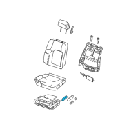 OEM Nissan Pathfinder Seat Slide Switch, LH Diagram - 87066-ZS00A