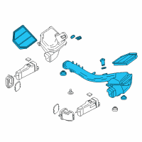 OEM 2019 BMW M4 Intake Silencer Left Diagram - 13-71-7-847-492