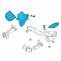 OEM 2016 BMW M4 Intake Silencer Right Diagram - 13-71-7-846-268