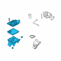 OEM Chevrolet Impala Air Cleaner Assembly Diagram - 22985659