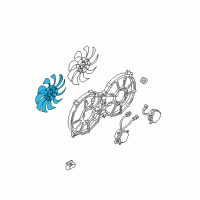OEM Nissan Murano Fan-Motor Diagram - 21486-1AA0A