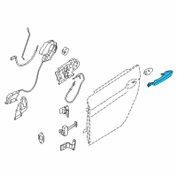 OEM 2015 BMW ActiveHybrid 5 Handle Outside Diagram - 51-22-7-276-241