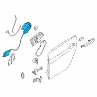 OEM 2013 BMW M6 LOCK, COMPLETE, RIGHT Diagram - 51-22-5-A36-E52