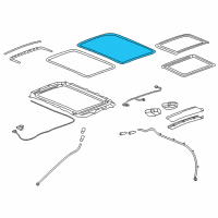 OEM 2018 Cadillac XT5 Inner Weatherstrip Diagram - 84398130