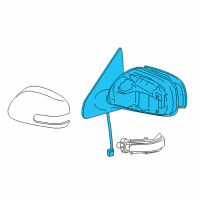OEM 2008 Scion xD Mirror Glass Diagram - 87931-52440