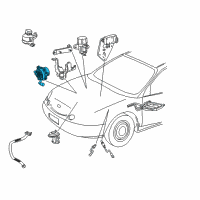 OEM 1996 Mercury Sable Air Injection Reactor Pump Diagram - F5DZ-9A486-D