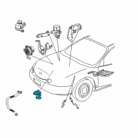 OEM Mercury Sable EGR Valve Diagram - XF2Z-9D475-AA