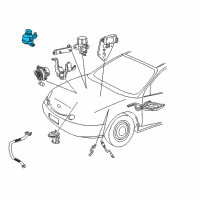 OEM Ford Freestar Vapor Canister Solenoid Diagram - 4F1Z-9C915-AC