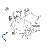 OEM 2001 Ford Taurus EGR Tube Diagram - 1F1Z-9D477-AA