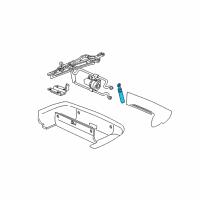 OEM 2001 Ford Mustang Lift Cylinder Diagram - XR3Z-7650600-AA