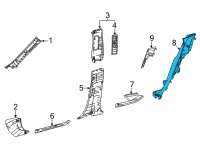 OEM Lexus NX350h GARNISH, RR SEAT SID Diagram - 62552-78040-C0