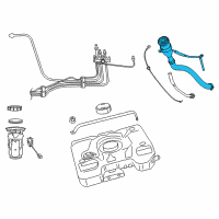 OEM Dodge Hose-Fuel Filler Tube Diagram - 5181883AA