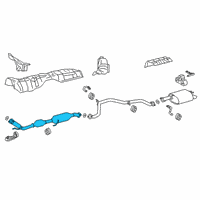 OEM 2022 Lexus ES300h Exhaust Pipe Assembly Diagram - 17410-25191