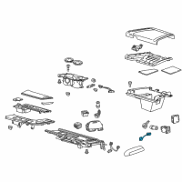 OEM 2018 Cadillac CTS Glove Box Lamp Diagram - 22980375