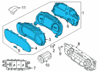 OEM 2020 Kia Niro EV Cluster Assembly-INSTRUM Diagram - 94011Q4020