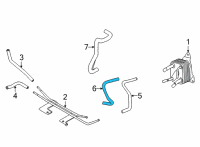 OEM Nissan Sentra HOSE - RADIATOR TO OIL COOLER Diagram - 21635-6LB0A