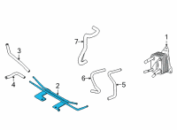 OEM Nissan TUBE ASSY-OIL COOLER Diagram - 21621-6LA0C