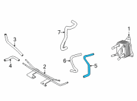 OEM Nissan Sentra HOSE-OIL COOLER TO ENGINE Diagram - 21636-6LB0A