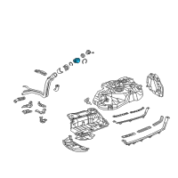 OEM Lexus RX350 Shield, Fuel Tank Filler Pipe Diagram - 77291-0E010