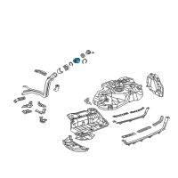 OEM 2004 Lexus RX330 Shield, Fuel Tank Filler Pipe Diagram - 77291-0E010