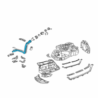 OEM Lexus Pipe Sub-Assy, Fuel Tank Filler Diagram - 77210-0E020