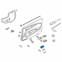 OEM 2013 Honda Accord Switch Assembly, Power Window Master Diagram - 35750-T3L-C01