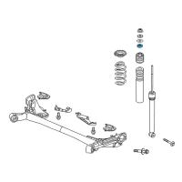 OEM 2015 Honda Fit Urethane, Shock Absorber Mounting (Upper) Diagram - 52633-T5R-A01
