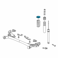 OEM 2020 Honda HR-V Rubber, Rear Spring Mounting (Upper) Diagram - 52691-TG1-T00