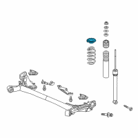 OEM 2021 Honda HR-V Rubber, Rear Spring Mounting (Upper) Diagram - 52691-TG1-T00