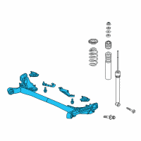 OEM 2017 Honda Fit Beam Assembly, Rear Axle Diagram - 42100-T5R-A32