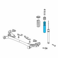 OEM 2016 Honda Fit Rubber, Rear Bump Stop Diagram - 52722-T5R-A01