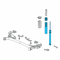 OEM 2020 Honda Fit Damper Unit, Rear Diagram - 52611-T5R-A51