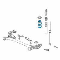 OEM Honda Fit Spring, Rear Diagram - 52441-T5R-A03