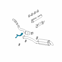 OEM Chevrolet Silverado 3500 Classic Bracket Asm-Exhaust Pipe Hanger *Marked Print Diagram - 15063125