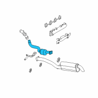 OEM GMC Sierra 3500 Oxidation Catalytic Converter Assembly Diagram - 15104249