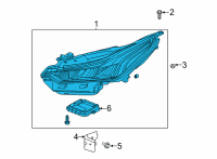 OEM 2020 Cadillac CT5 Composite Assembly Diagram - 84894831