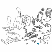 OEM Lexus RX450hL Switch, Seat Cushion Diagram - 84928-22020-E3