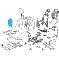 OEM 2022 Lexus RX450hL Heater Assembly, Seat Ba Diagram - 87530-48070