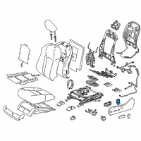 OEM 2021 Lexus RX450h Switch Assy, Power Seat Diagram - 84920-22010-E0