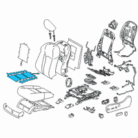 OEM Lexus RX350L Heater Assembly, Seat Diagram - 87510-48201
