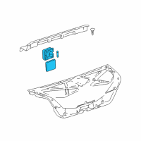 OEM 1997 Toyota Avalon Trunk Lamp Assembly Diagram - 81330-AC010