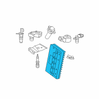 OEM 2019 Dodge Charger Engine Controller Module Diagram - 68331185AA