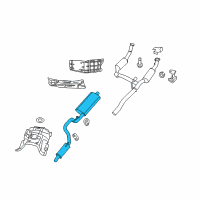 OEM Jeep Liberty MUFFLER-Exhaust Diagram - 52125078AH