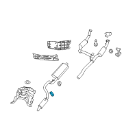 OEM 2010 Jeep Liberty ISOLATOR-Exhaust Support Diagram - 52125387AB