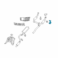 OEM 2010 Jeep Liberty Hanger-Exhaust Diagram - 52128668AB