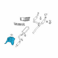 OEM 2009 Jeep Liberty Shield-Exhaust Diagram - 55373021AE