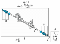 OEM 2021 Toyota Sienna Boot Kit Diagram - 45535-09630